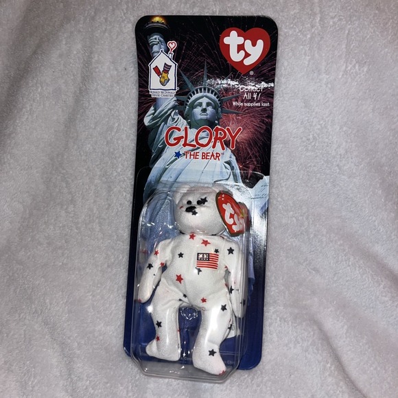 GLORY The Bear - 1997 McDonalds Ty Beanie Baby - OakBrook - Picture 1 of 3